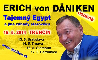 Erich von Däniken v Trenčíne ´2014