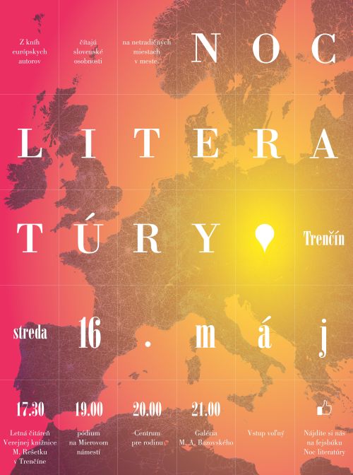 Noc literatúry v Trenčíne 2018, oficiálny plagát