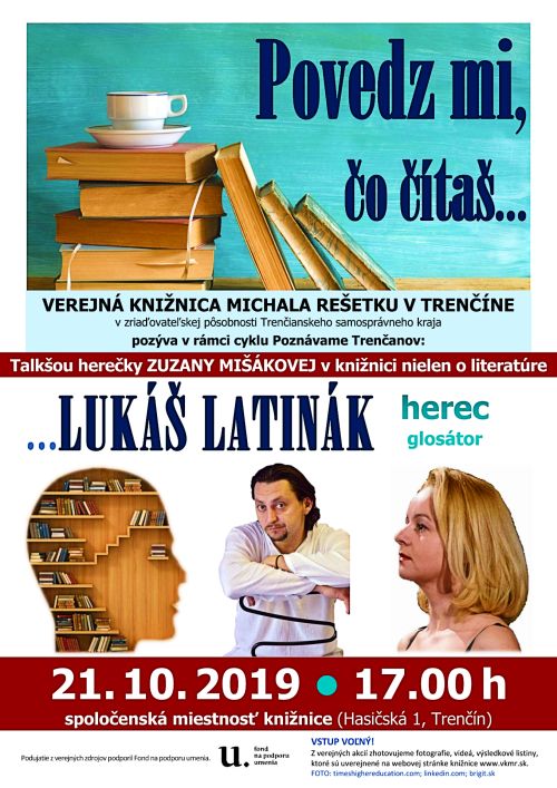Povedz mi, čo čítaš - talkšou Zuzany Mišákovej v knižnici nielen o literatúre