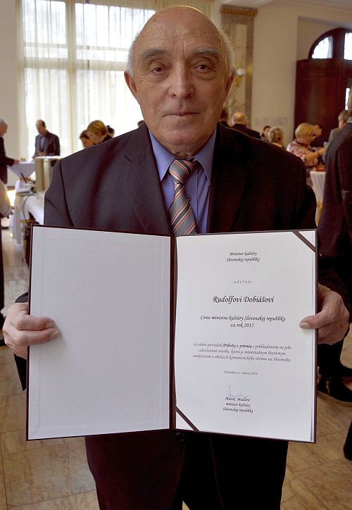 Rudolf Dobiáš - Cena ministra kultúry SR_2015
