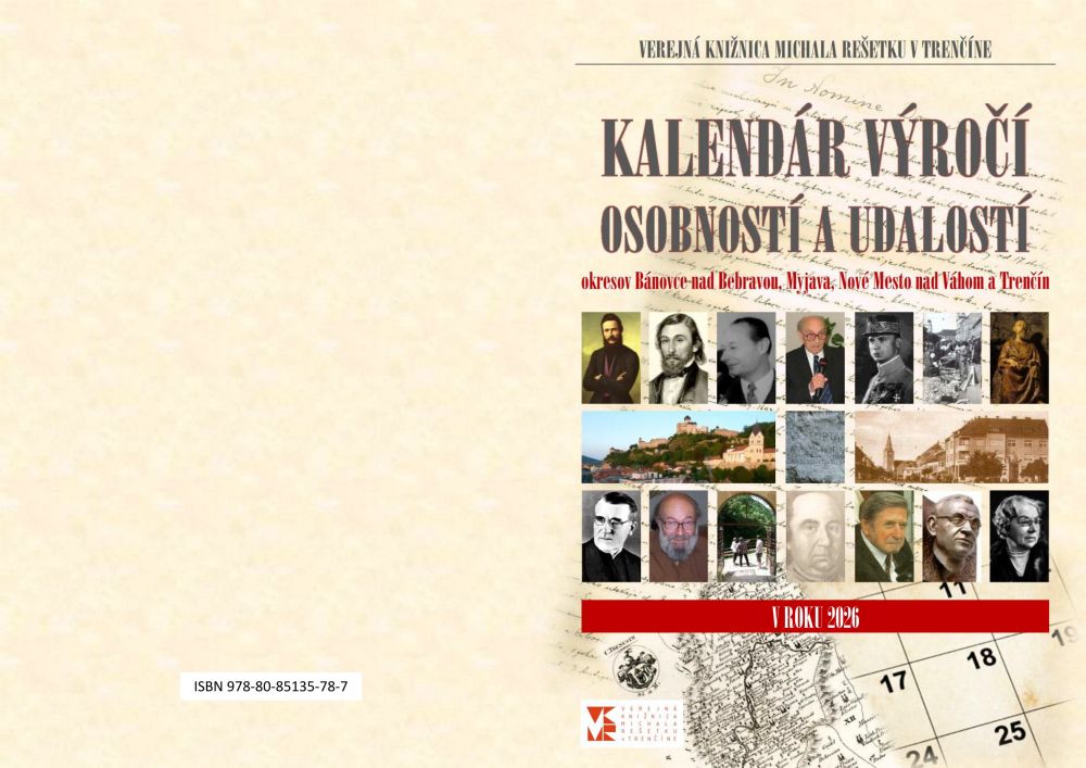 Kalendár výročí trenčianskeho regiónu v roku 2025