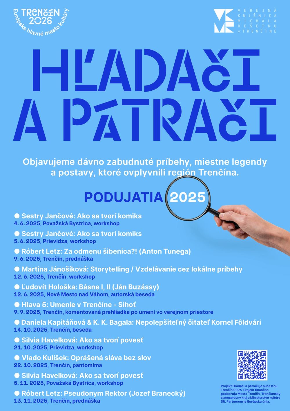 Hľadači a pátrači - prehľad podujatí v roku 2025