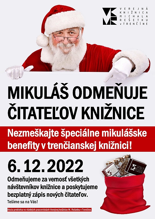 Mikuláš odmeňuje čitateľov VKMR