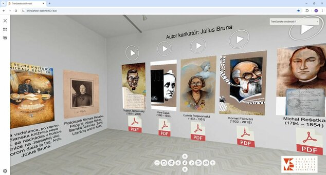 Galéria "Regionálne osobnosti vo virtuálnej realite"