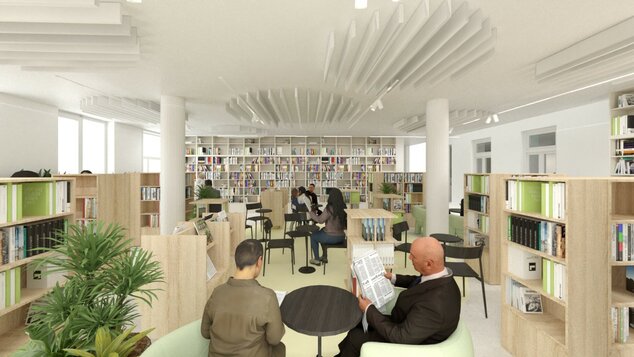 Oáza zážitkov zahŕňa aj priestory v prístavbe budovy. Zdroj: Patyzone design.