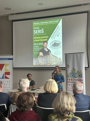 Literárny podvečer v Hoteli Elizabeth s Pavlom Serišom