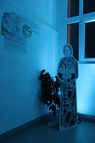 Nočná komentovaná prehliadka knižnice v rámci programu Light Art Festivalu