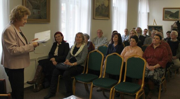 Prednáška spisovateľa J. Rezníka o živote a diele prvého predsedu SNR J. M. Hurbana