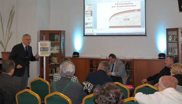 Prezentácia knihy P. Zajaca-Vanku o hospodárskom a sociálnom modeli postkapitalistickej spoločnosti