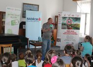 Beseda žiakov ZŠ s autorom kníh pre deti, tohtoročným jubilantom Danielom Hevierom.