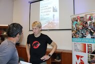 Beseda s jedným z najlepších slovenských bežcov, novinárom a fotografom P. KOVÁČOM spojená s prezentáciou jeho knihy "Od antilopy po Zátopka"