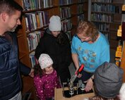 Nočná komentovaná prehliadka knižnice v rámci programu Light Art Festivalu