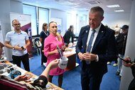 Prezentácia Verejnej knižnice Michala Rešetku v Trenčíne na Dni otvorených dverí Trenčianskeho samosprávneho kraja 2026.