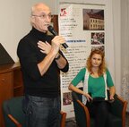 Beseda so spisovateľom J. Banášom spojená s prezentáciou jeho najnovšieho románu Kód 7