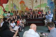 Autorské čítanie poézie a rozhovory o poézii s literátmi R. Dobiášom, D. Podrackou a E. Ondrejičkom