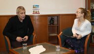 Talkšou herečky Z. Mišákovej v knižnici nielen o literatúre, tento raz s lekárom K. Gottschalom
