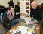 Beseda so spisovateľom J. Banášom, spojená s prezentáciou jeho najnovšieho románu Velestúr