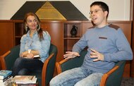 Beseda so spisovateľmi - Jozefom Slovákom, Petrou Nagyovou-Džerengovou a Marekom Mittašom
