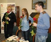 Beseda so spisovateľmi - Jozefom Slovákom, Petrou Nagyovou-Džerengovou a Marekom Mittašom