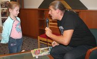 Beseda so spisovateľom, spevákom B. Jobusom o jeho literárnej tvorbe