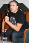 Beseda so spisovateľom, spevákom B. Jobusom o jeho literárnej tvorbe