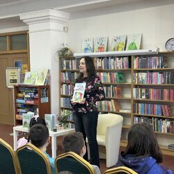 Beseda so spisovateľkou Zuzanou Vavrovou, autorkou environmentálne zameraných kníh pre deti.