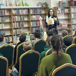 Beseda so spisovateľkou Zuzanou Vavrovou, autorkou environmentálne zameraných kníh pre deti.