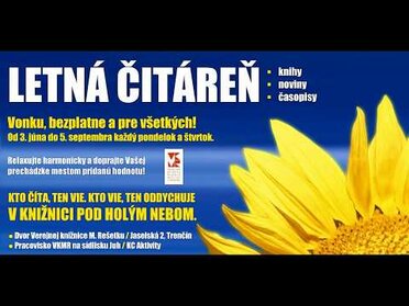Letná čitáreň VKMR - 6. ročník Letná čitáreň VKMR - 6. ročník